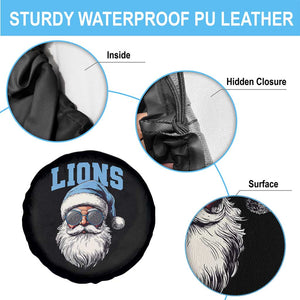 LF Football Christmas Spare Tire Cover Vintage Santa Claus Face Game Day TS10 Print Your Wear