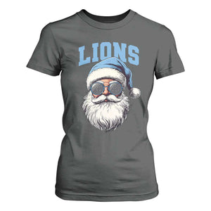 LF Football Christmas T Shirt For Women Vintage Santa Claus Face Game Day TS10 Dark Heather Print Your Wear
