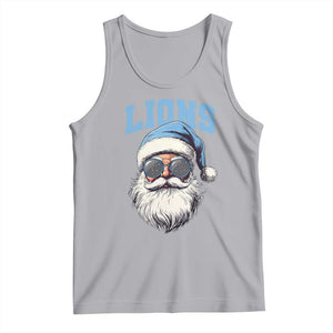 LF Football Christmas Tank Top Vintage Santa Claus Face Game Day TS10 Athletic Heather Print Your Wear