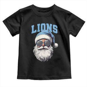 LF Football Christmas Toddler T Shirt Vintage Santa Claus Face Game Day TS10 Black Print Your Wear