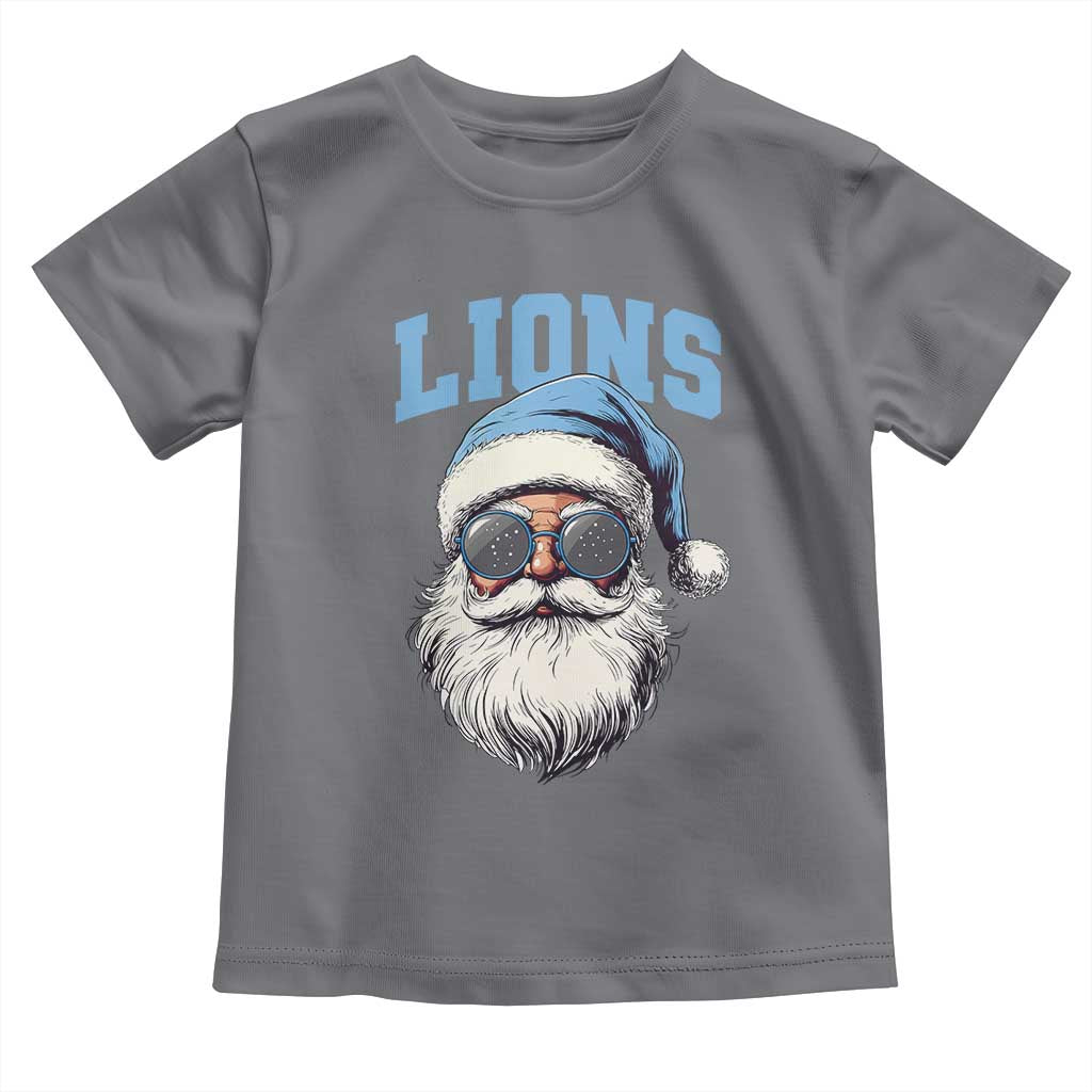 LF Football Christmas Toddler T Shirt Vintage Santa Claus Face Game Day TS10 Charcoal Print Your Wear