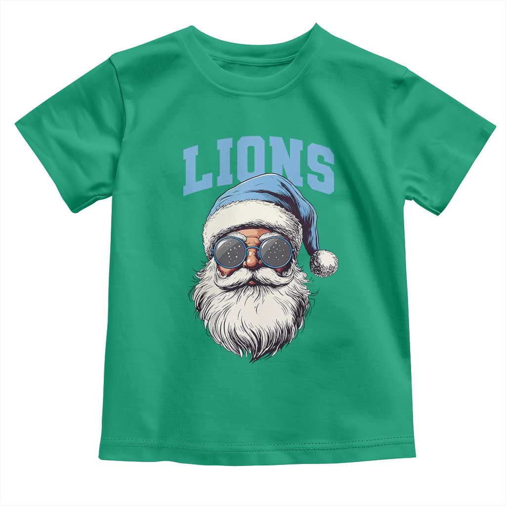 LF Football Christmas Toddler T Shirt Vintage Santa Claus Face Game Day TS10 Irish Green Print Your Wear