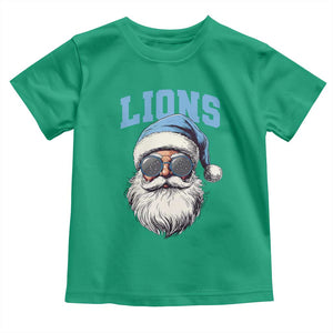 LF Football Christmas Toddler T Shirt Vintage Santa Claus Face Game Day TS10 Irish Green Print Your Wear