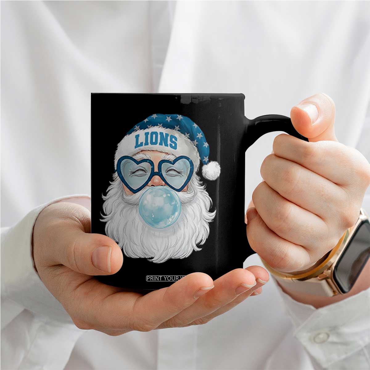Christmas LF Coffee Mug Vintage Retro Santa Bubble Gum Game Day TS10 Print Your Wear