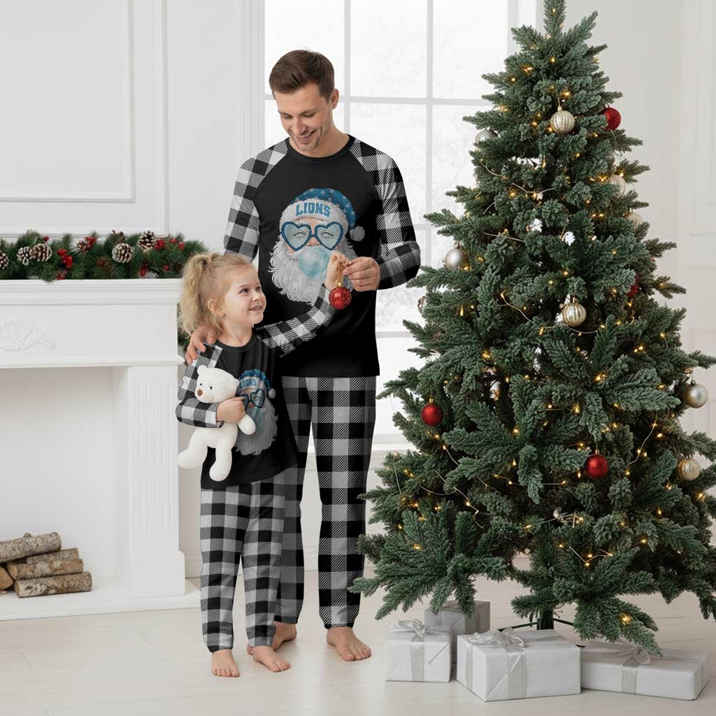 Christmas LF Plaid Pajama Set Vintage Retro Santa Bubble Gum Game Day TS10 White Plaid Print Your Wear