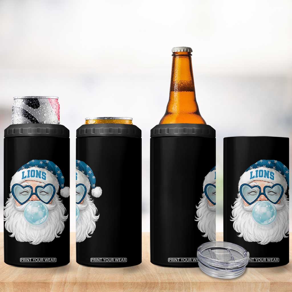 Christmas LF 4 in 1 Can Cooler Tumbler Vintage Retro Santa Bubble Gum Game Day TS10 Print Your Wear