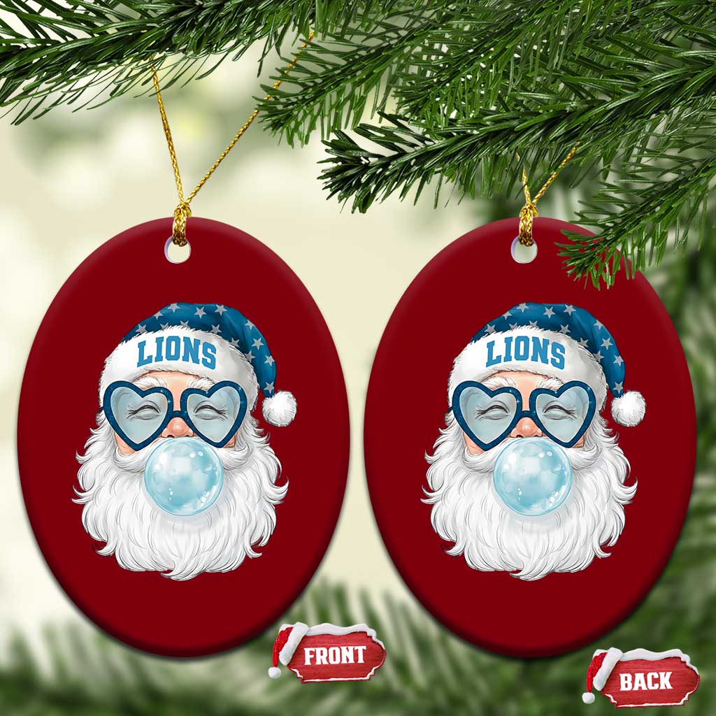 Christmas LF Ceramic Ornament Vintage Retro Santa Bubble Gum Game Day TS10 Print Your Wear