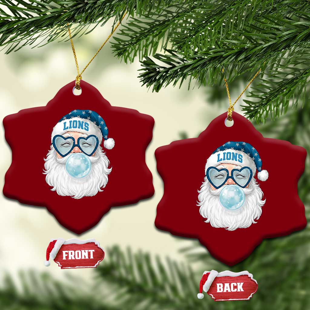 Christmas LF Ceramic Ornament Vintage Retro Santa Bubble Gum Game Day TS10 Print Your Wear