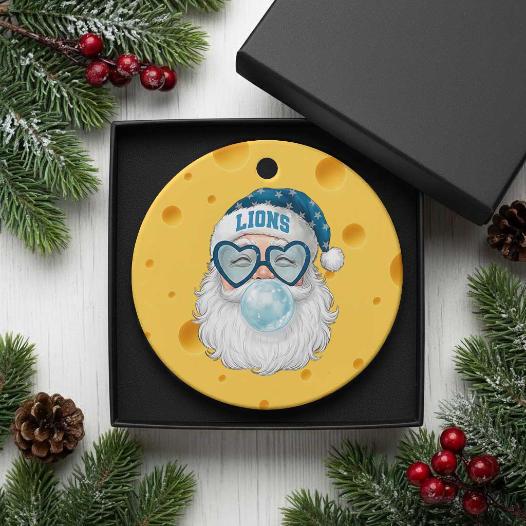 Christmas LF Ceramic Ornament Vintage Retro Santa Bubble Gum Game Day TS10 1pc Yellow Cheese Print Your Wear