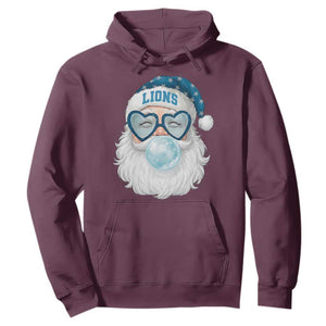 Christmas LF Hoodie Vintage Retro Santa Bubble Gum Game Day TS10 Maroon Print Your Wear