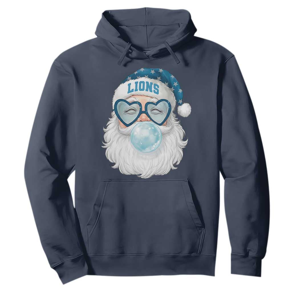Christmas LF Hoodie Vintage Retro Santa Bubble Gum Game Day TS10 Navy Print Your Wear