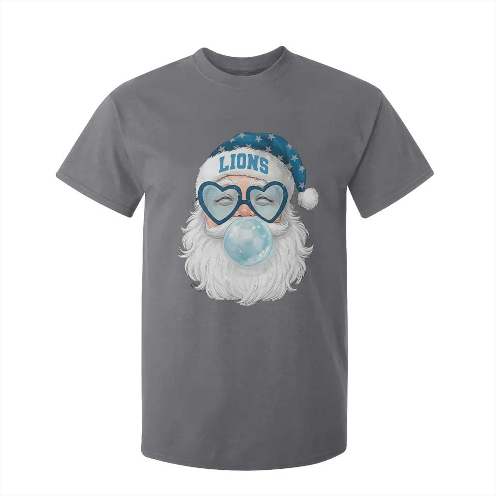 Christmas LF T Shirt For Kid Vintage Retro Santa Bubble Gum Game Day TS10 Charcoal Print Your Wear