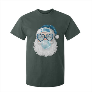 Christmas LF T Shirt For Kid Vintage Retro Santa Bubble Gum Game Day TS10 Dark Forest Green Print Your Wear