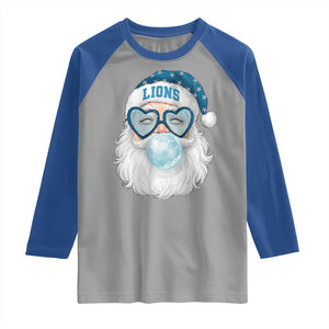 Christmas LF Raglan Shirt Vintage Retro Santa Bubble Gum Game Day TS10 Sport Gray Royal Print Your Wear
