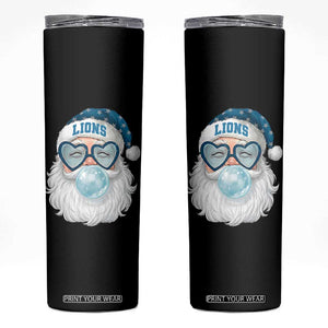 Christmas LF Skinny Tumbler Vintage Retro Santa Bubble Gum Game Day TS10 Black Print Your Wear