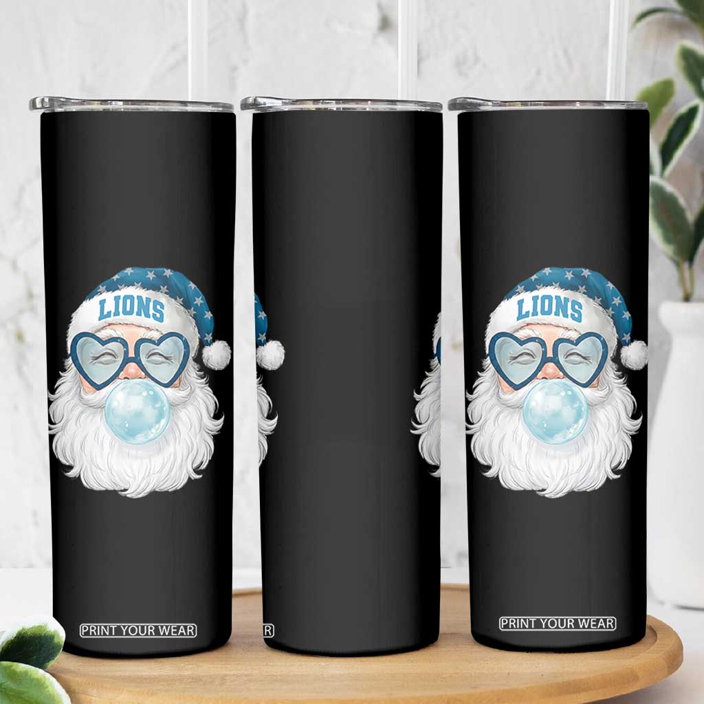 Christmas LF Skinny Tumbler Vintage Retro Santa Bubble Gum Game Day TS10 Print Your Wear