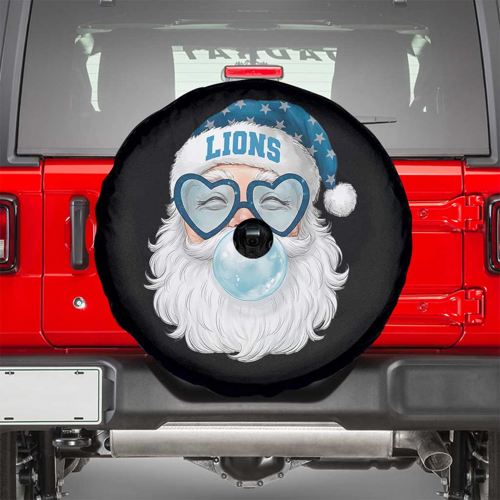 Christmas LF Spare Tire Cover Vintage Retro Santa Bubble Gum Game Day TS10 Black Print Your Wear