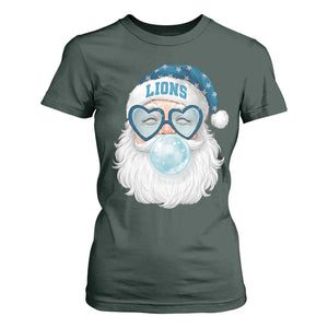 Christmas LF T Shirt For Women Vintage Retro Santa Bubble Gum Game Day TS10 Dark Forest Green Print Your Wear