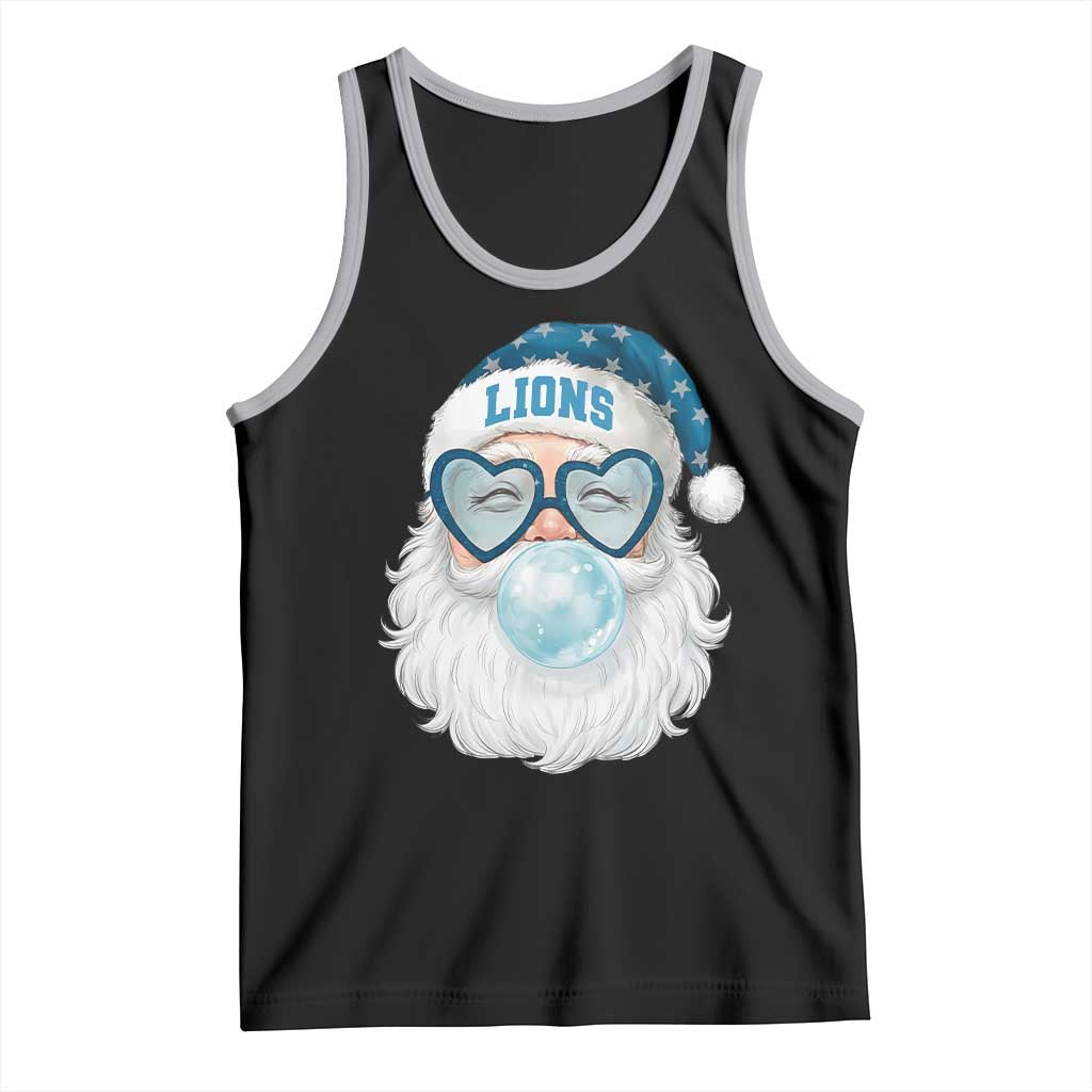 Christmas LF Tank Top Vintage Retro Santa Bubble Gum Game Day TS10 Black Athletic Heather Print Your Wear