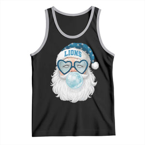 Christmas LF Tank Top Vintage Retro Santa Bubble Gum Game Day TS10 Black Athletic Heather Print Your Wear