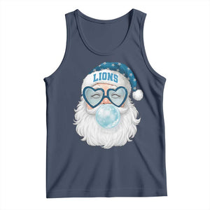 Christmas LF Tank Top Vintage Retro Santa Bubble Gum Game Day TS10 Navy Print Your Wear