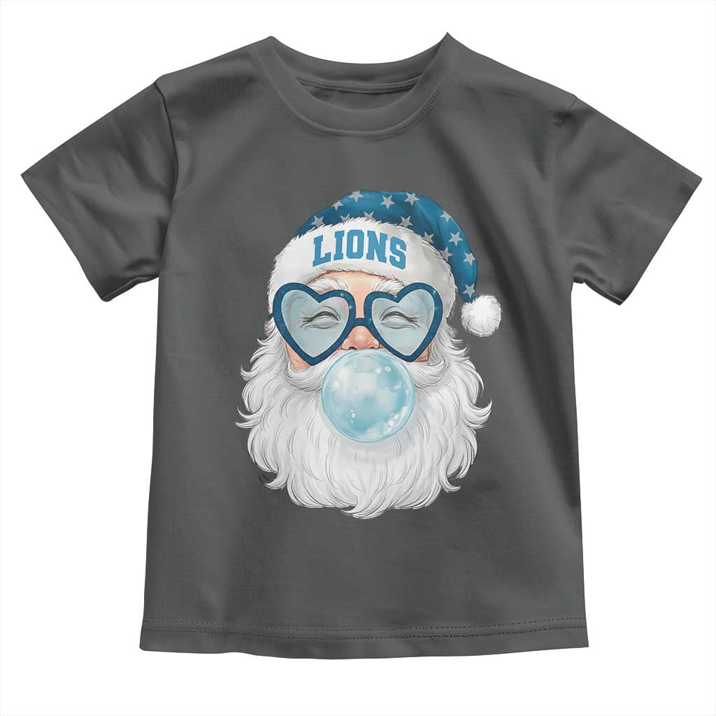 Christmas LF Toddler T Shirt Vintage Retro Santa Bubble Gum Game Day TS10 Dark Heather Print Your Wear