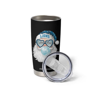 Christmas Lions Fan Tumbler Cup Vintage Retro Santa Bubble Gum Game Day TS10 Print Your Wear