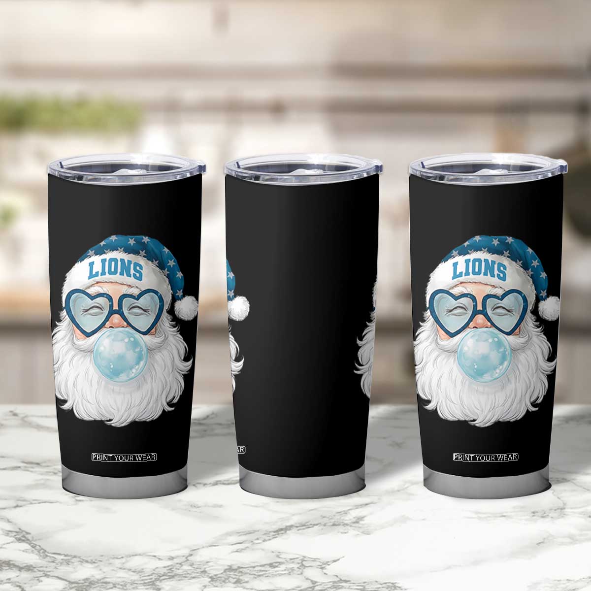Christmas LF Tumbler Cup Vintage Retro Santa Bubble Gum Game Day TS10 Print Your Wear
