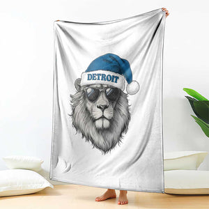 Vintage LF Christmas Throw Blanket Game Day Santa Hat Football Lovers TS10 Print Your Wear