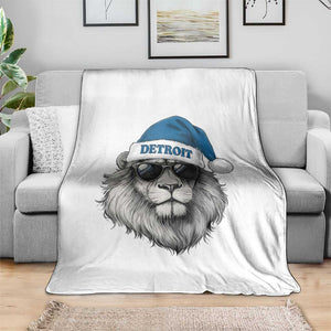 Vintage LF Christmas Throw Blanket Game Day Santa Hat Football Lovers TS10 Print Your Wear