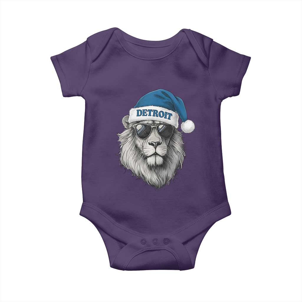 Vintage LF Christmas Baby Onesie Game Day Santa Hat Football Lovers TS10 Purple Print Your Wear