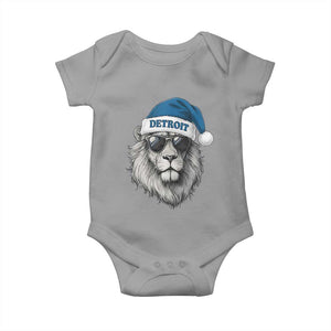Vintage LF Christmas Baby Onesie Game Day Santa Hat Football Lovers TS10 Sport Gray Print Your Wear