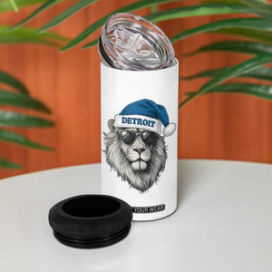 Vintage LF Christmas 4 in 1 Can Cooler Tumbler Game Day Santa Hat Football Lovers TS10 Print Your Wear
