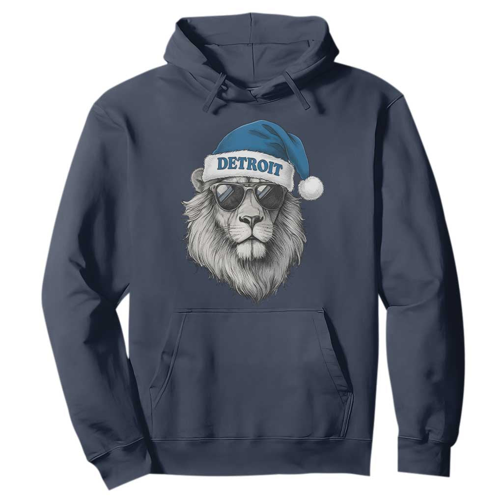 Vintage LF Christmas Hoodie Game Day Santa Hat Football Lovers TS10 Navy Print Your Wear