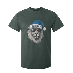 Vintage LF Christmas T Shirt For Kid Game Day Santa Hat Football Lovers TS10 Dark Forest Green Print Your Wear