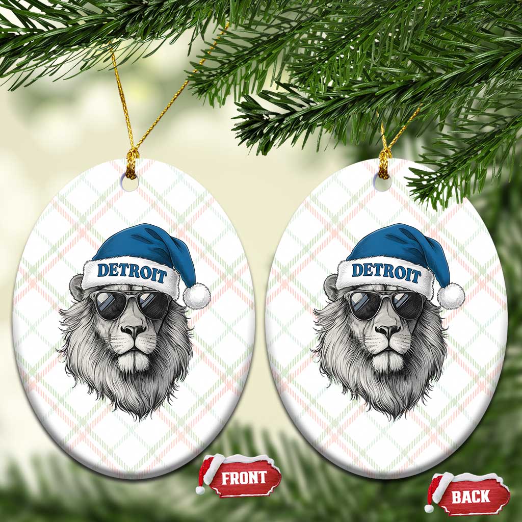 Vintage LF Christmas Ceramic Ornament Game Day Santa Hat Football Lovers TS10 Print Your Wear