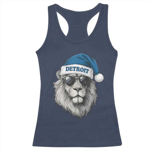 Vintage LF Christmas Racerback Tank Top Game Day Santa Hat Football Lovers TS10 Navy Print Your Wear