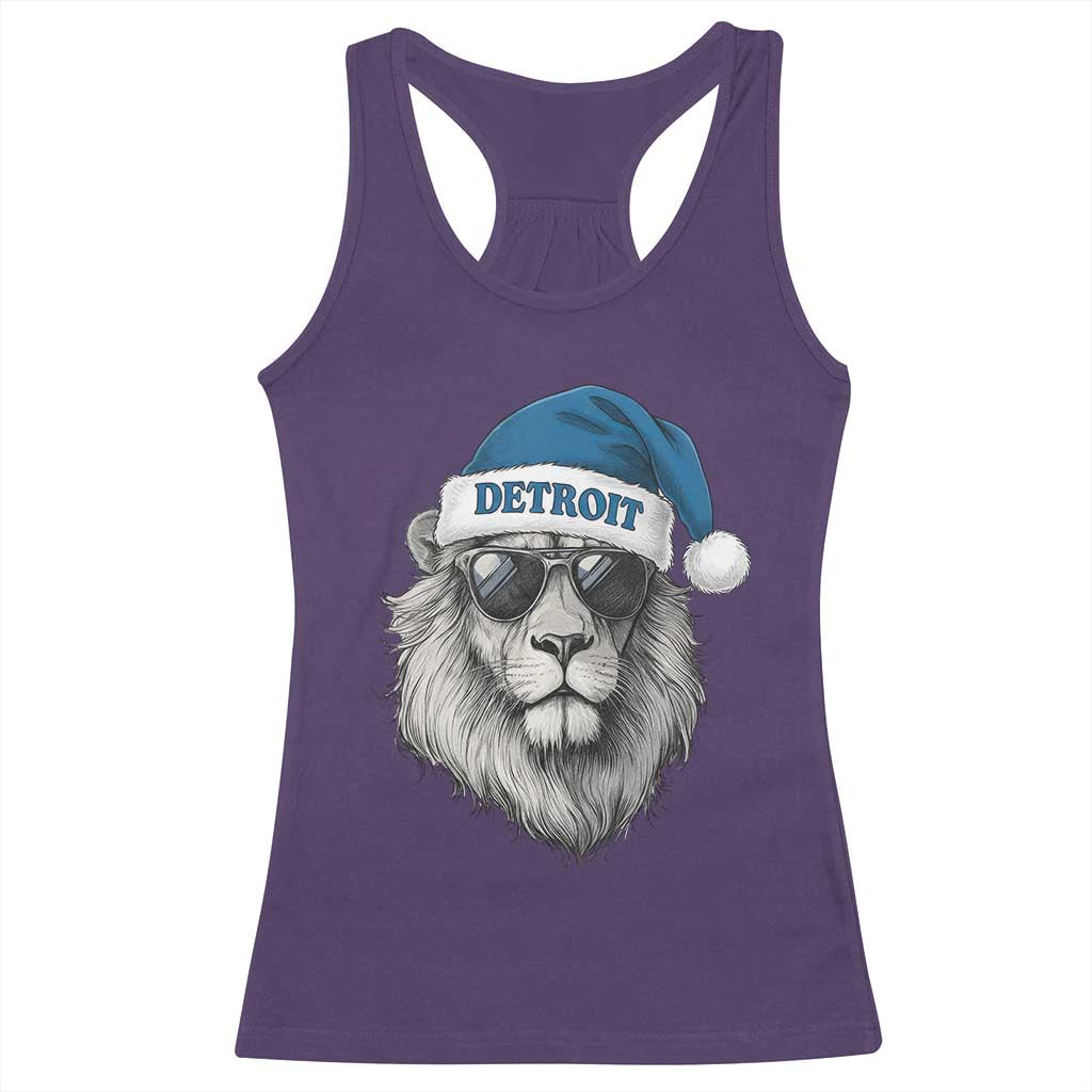 Vintage LF Christmas Racerback Tank Top Game Day Santa Hat Football Lovers TS10 Purple Print Your Wear