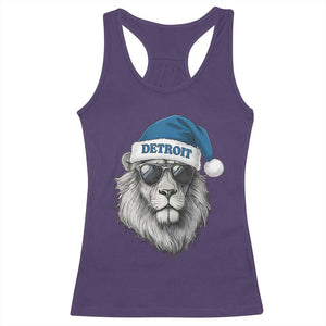 Vintage LF Christmas Racerback Tank Top Game Day Santa Hat Football Lovers TS10 Purple Print Your Wear