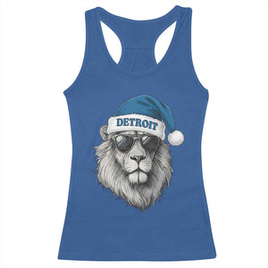 Vintage LF Christmas Racerback Tank Top Game Day Santa Hat Football Lovers TS10 Royal Blue Print Your Wear
