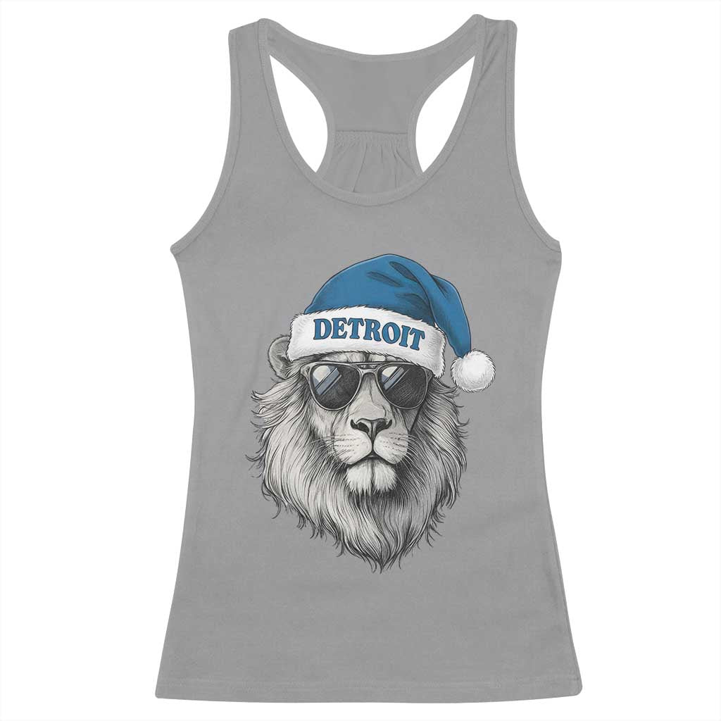 Vintage LF Christmas Racerback Tank Top Game Day Santa Hat Football Lovers TS10 Sport Gray Print Your Wear