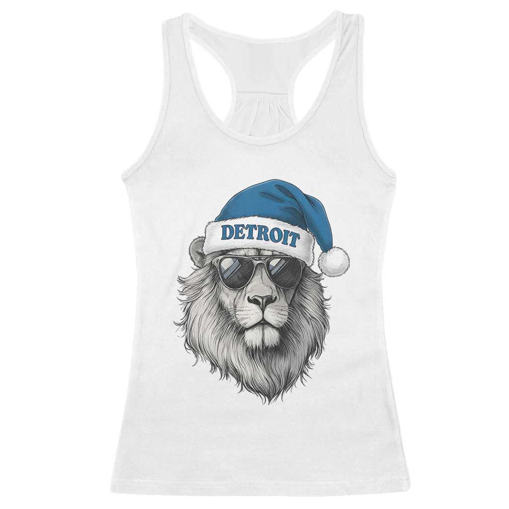 Vintage LF Christmas Racerback Tank Top Game Day Santa Hat Football Lovers TS10 White Print Your Wear