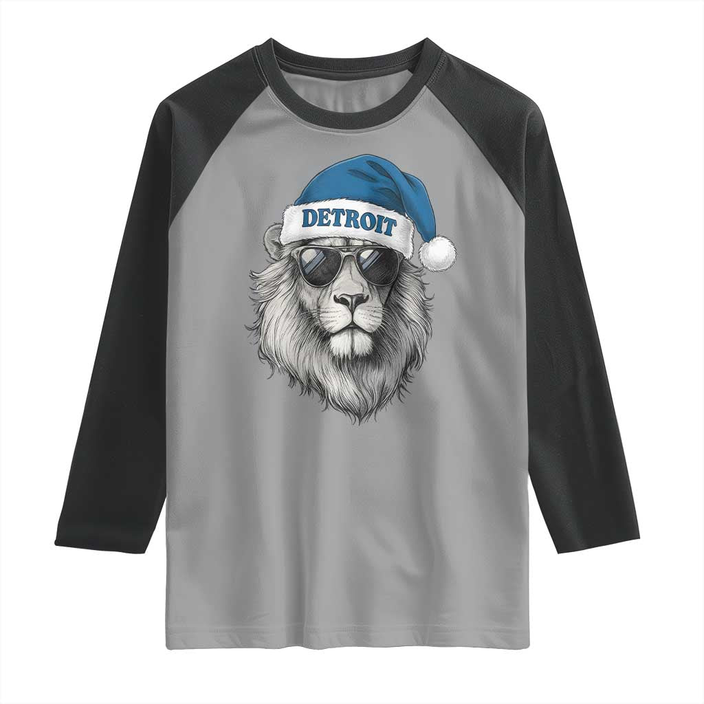 Vintage LF Christmas Raglan Shirt Game Day Santa Hat Football Lovers TS10 Sport Gray Black Print Your Wear
