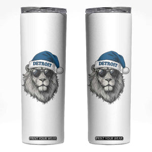 Vintage LF Christmas Skinny Tumbler Game Day Santa Hat Football Lovers TS10 White Print Your Wear