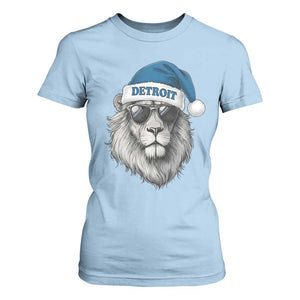 Vintage LF Christmas T Shirt For Women Game Day Santa Hat Football Lovers TS10 Light Blue Print Your Wear