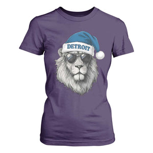 Vintage LF Christmas T Shirt For Women Game Day Santa Hat Football Lovers TS10 Purple Print Your Wear