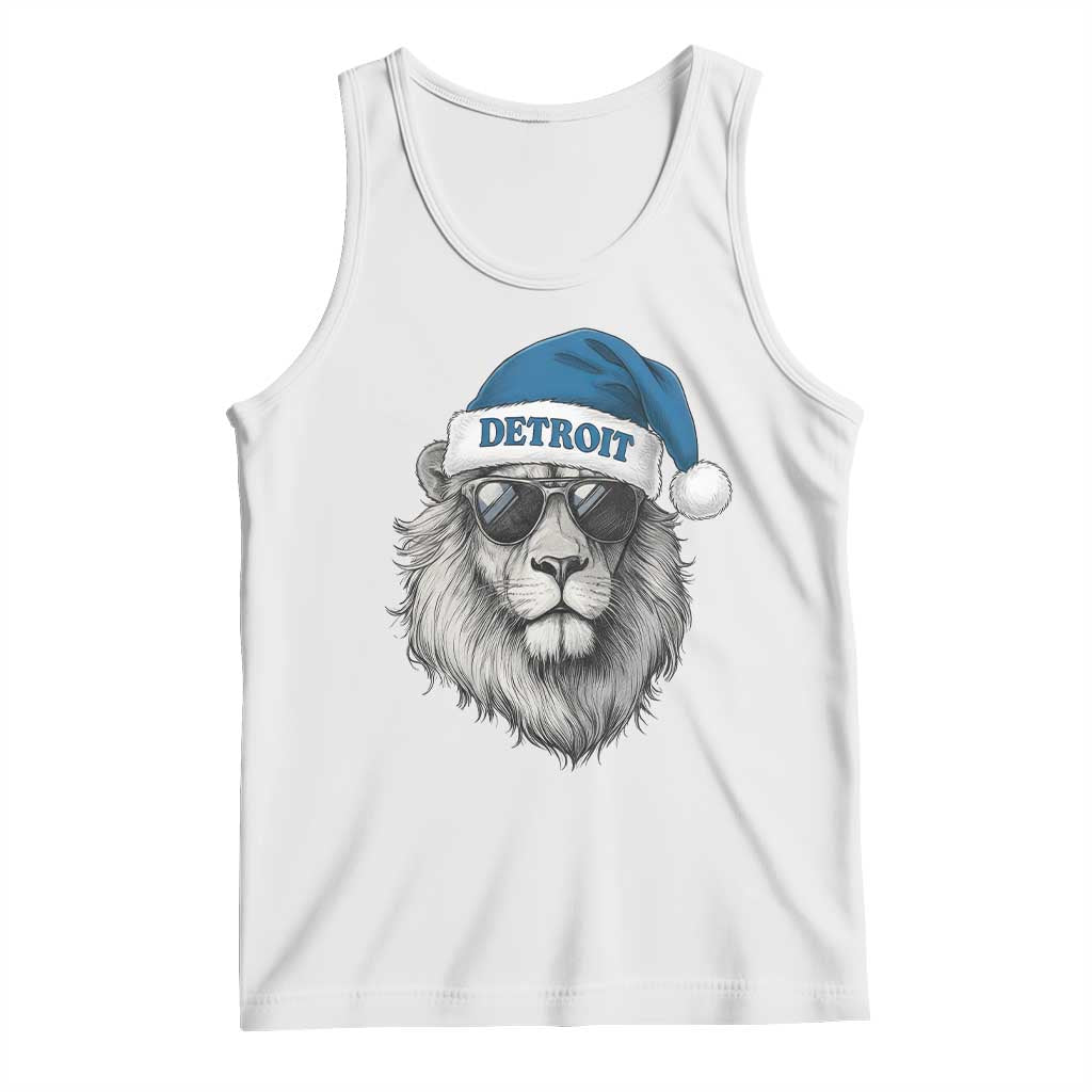 Vintage LF Christmas Tank Top Game Day Santa Hat Football Lovers TS10 White Print Your Wear