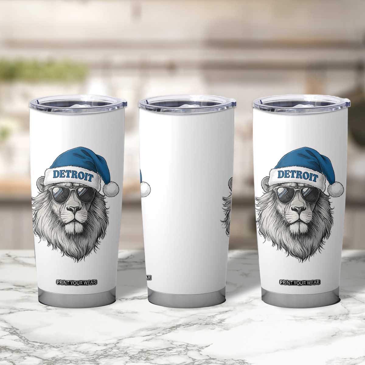 Vintage LF Christmas Tumbler Cup Game Day Santa Hat Football Lovers TS10 Print Your Wear