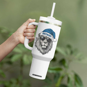 Vintage LF Christmas Tumbler With Handle Game Day Santa Hat Football Lovers TS10 Print Your Wear