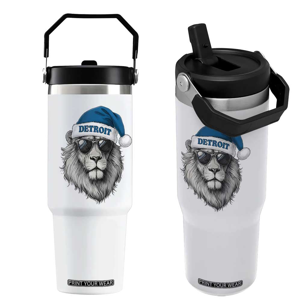 Vintage LF Christmas Flip Straw Tumbler Game Day Santa Hat Football Lovers TS10 One Size: 30 oz White Print Your Wear